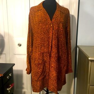 DVF Silk Assetts Utility Jacket 1X